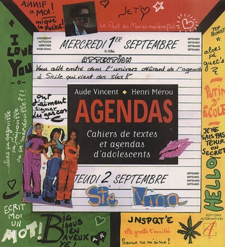 Livrenpoche : Agendas. Cahiers de textes et agendas d'adolescents - Aude Vincent - Livre