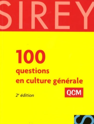 Livrenpoche : 100 questions en culture générale - 2e éd - Denis Baril - Livre