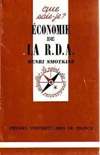 Livrenpoche : Economie de la RDA - Henri Smotkine - Livre