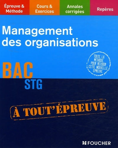 Livrenpoche : Management - organisation STG - Luc Verdier - Livre