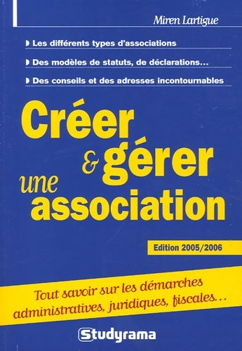 Livrenpoche : Créer et gérer une association - Miren Lartigue - Livre