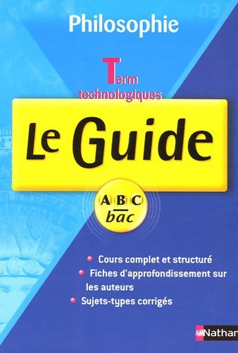 Livrenpoche : Philosophie Terminales technologiques - Denis Huisman - Livre