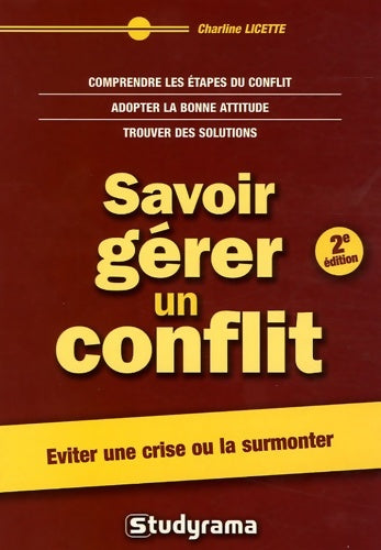 Livrenpoche : Savoir gérer un conflit - Charline Licette - Livre