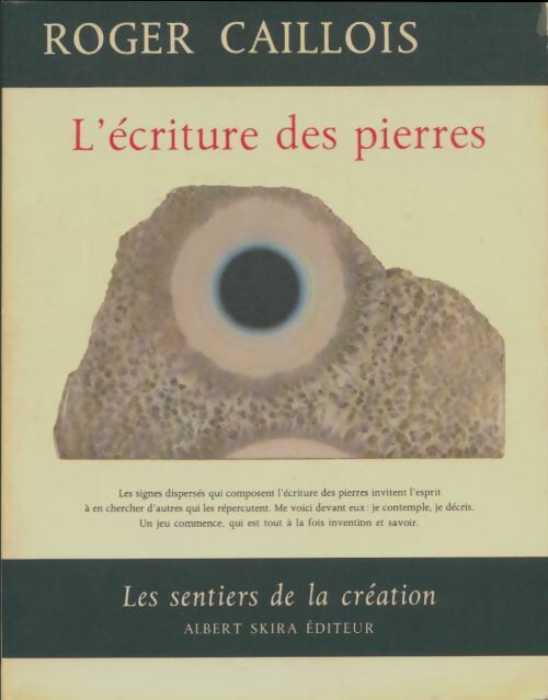 Livrenpoche : L'écriture des pierres - Roger Caillois - Livre