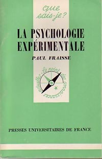 Livrenpoche : La psychologie expérimentale - Paul Fraisse - Livre