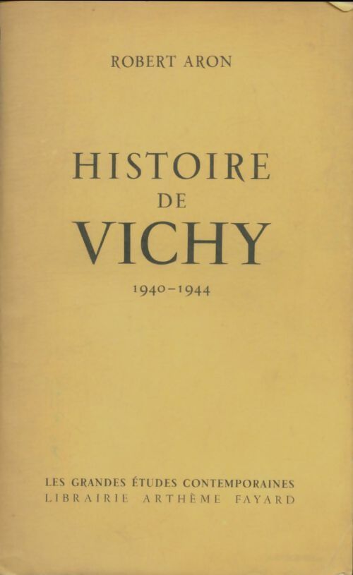 Livrenpoche : Histoire de Vichy - Robert Aron - Livre