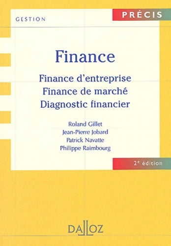Livrenpoche : Finance : Finance d'entreprise - finance de marché - diagnostic financier - Roland Gillet - Livre