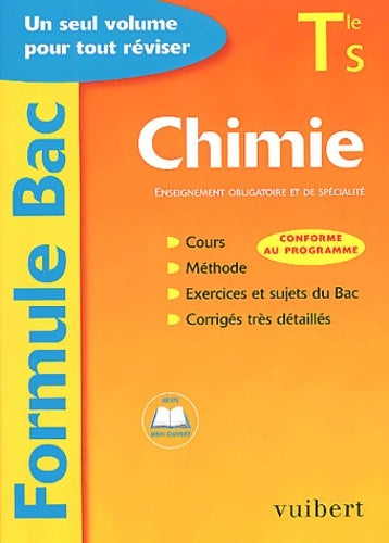Livrenpoche : Formule bac : Chimie terminale s : enseignement obligatoire et de spécialité - Hélène Estienne - Livre