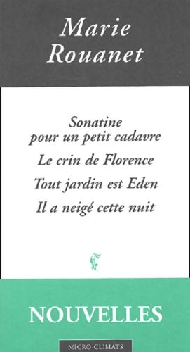 Livrenpoche : micro-climats - Marie Rouanet - Livre