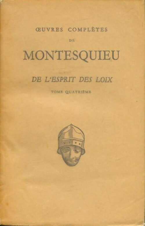 Livrenpoche : De l'esprit des loix - Charles De Montesquieu - Livre