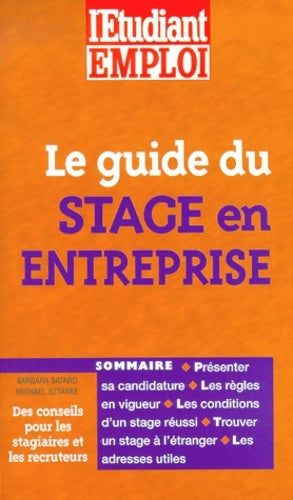 Livrenpoche : Le guide du stage en entreprise édition 2001 - Barbara Batard - Livre