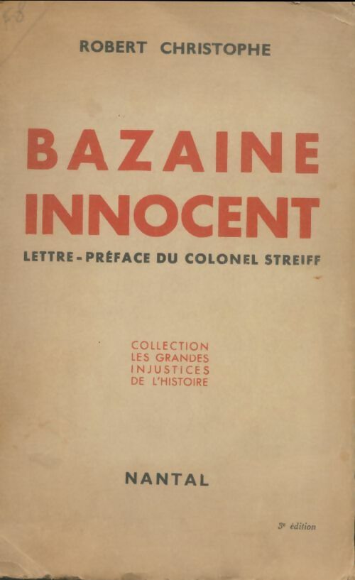 Livrenpoche : Bazaine innocent - Robert Christophe - Livre