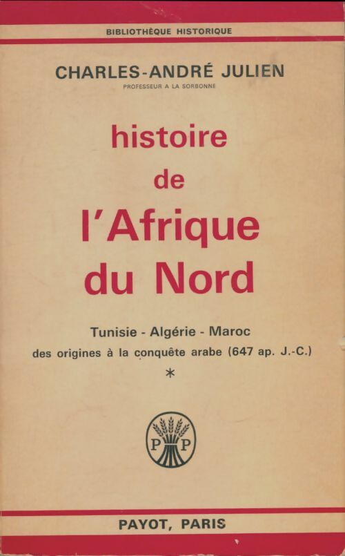 Livrenpoche : Histoire de l'Afrique du Nord - Charles-André Julien - Livre