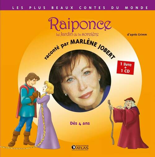 Livrenpoche : Raiponce - Le jardin de la sorcière : D'après grimm - Livre CD - Marlène Jobert - Livre