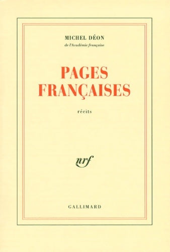 Livrenpoche : Pages françaises - Michel Déon - Livre