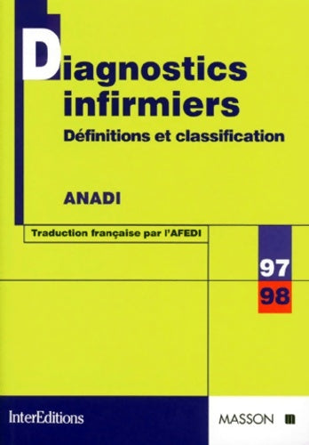 Livrenpoche : Diagnostics infirmiers 1997-1998. Définitions et classification - Nanda Anadi - Livre