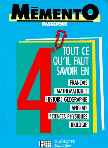 Livrenpoche : Mémento passeport 4eme - Gérard Caparros - Livre