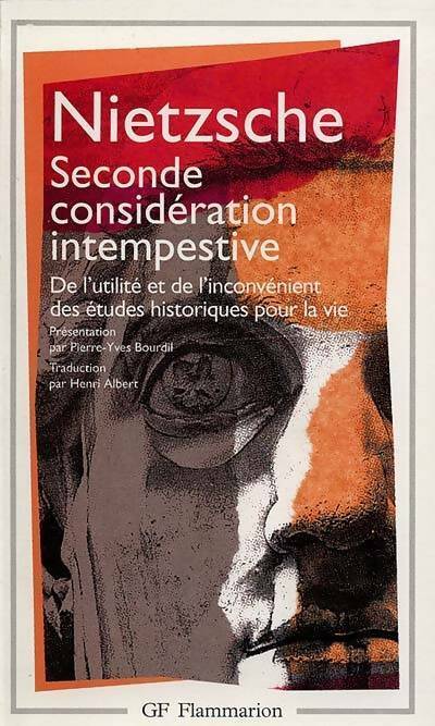 Livrenpoche : Seconde considération intempestive - Friedrich Nietzsche - Livre