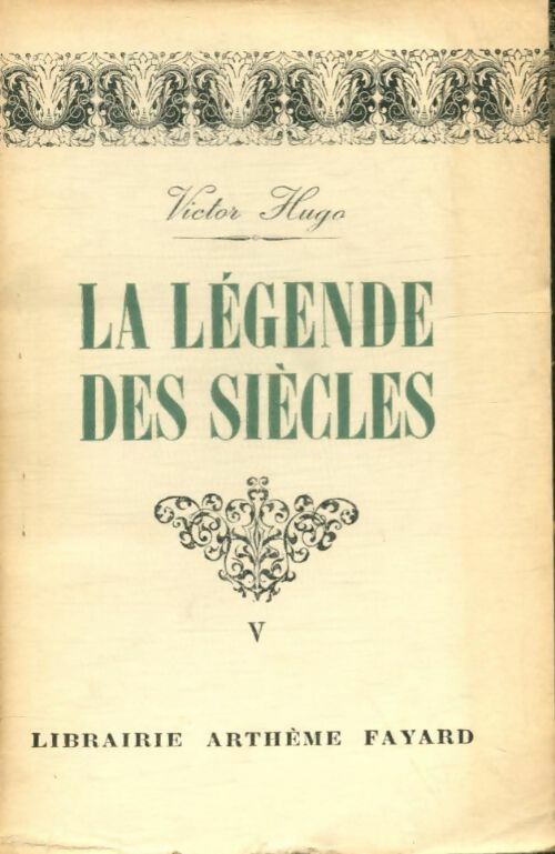 Livrenpoche : La légende des siècles Tome V - Victor Hugo - Livre