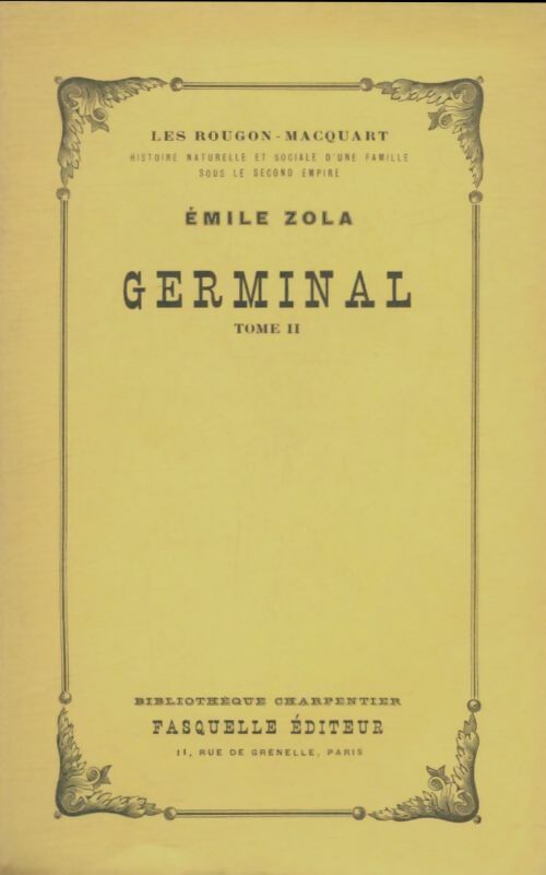 Livrenpoche : Germinal Tome II - Emile Zola - Livre