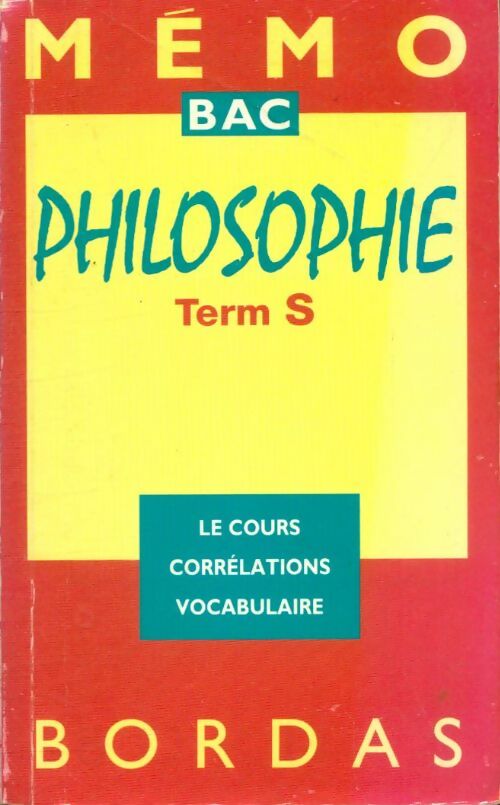 Livrenpoche : Memo 32 philo term s - Christian Roche - Livre