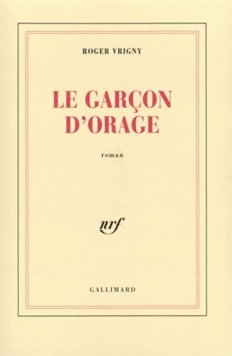 Livrenpoche : Le garçon d'orage - Roger Vrigny - Livre