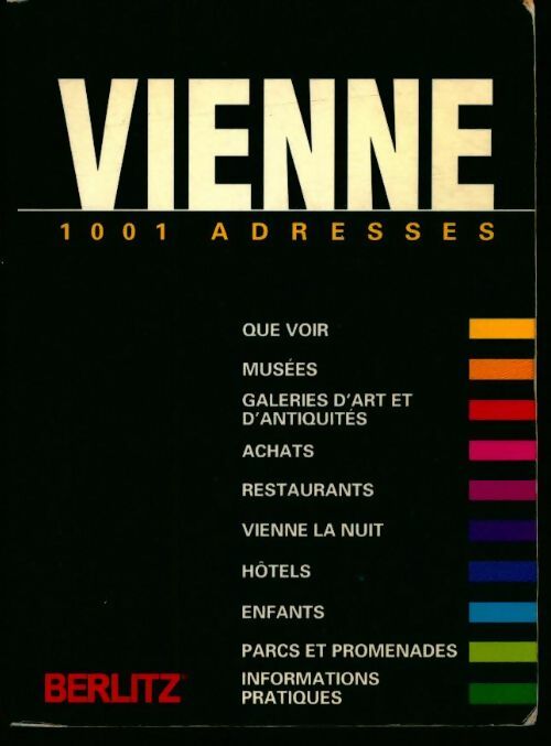 Livrenpoche : Vienne. : 1001 adresses - Berlitz - Livre