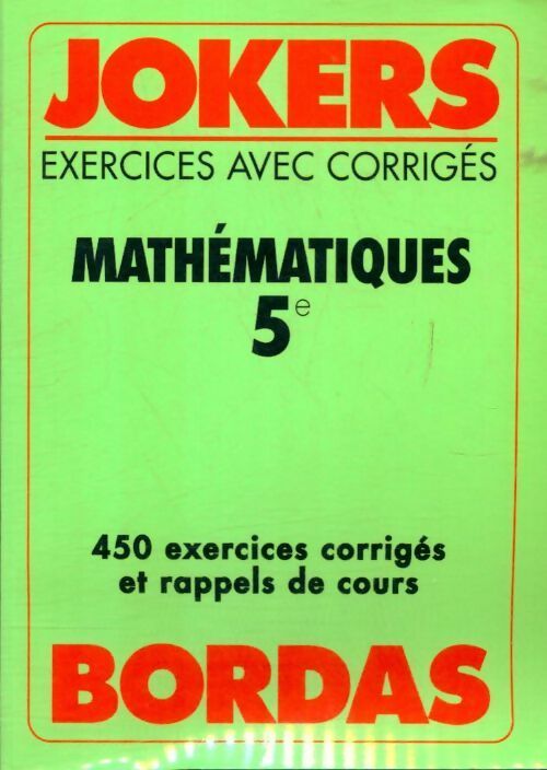 Livrenpoche : Joke. 501 maths 5eme - Collectif - Livre