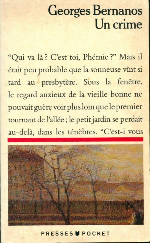Livrenpoche : Un crime - Georges Bernanos - Livre