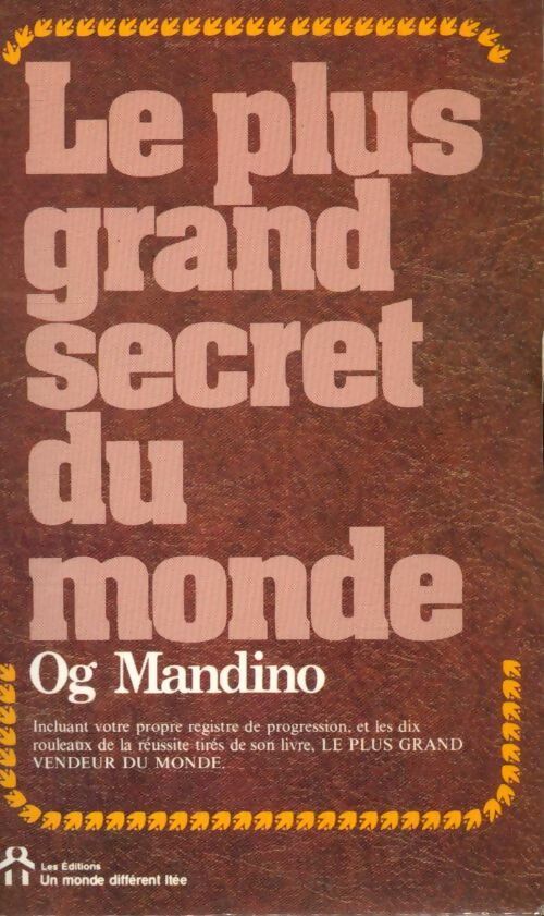 Livrenpoche : Le plus grand secret du monde - Og Mandino - Livre