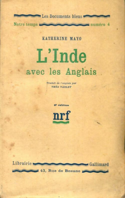 Livrenpoche : L'Inde avec les anglais - Katherine Mayo - Livre