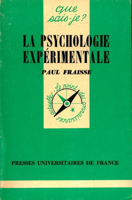 Livrenpoche : La psychologie expérimentale - Paul Fraisse - Livre