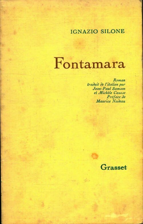 Livrenpoche : Fontamara - Ignazio Silone - Livre
