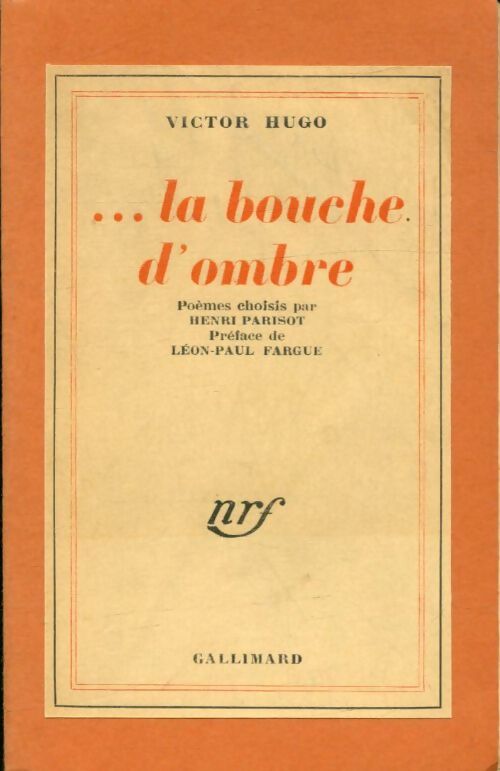 Livrenpoche : La bouche d'ombre - Victor Hugo - Livre