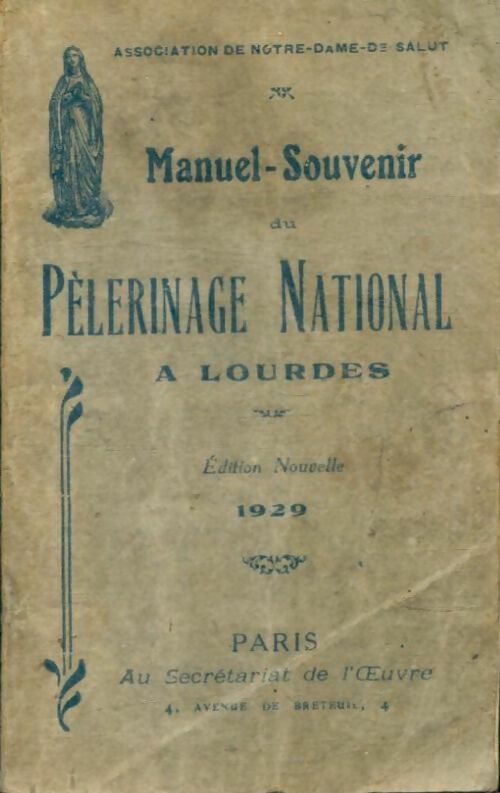 Livrenpoche : Manuel-souvenir du pèlerinage national à Lourdes - Collectif - Livre