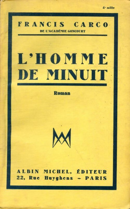 Livrenpoche : L'homme de minuit - Francis Carco - Livre