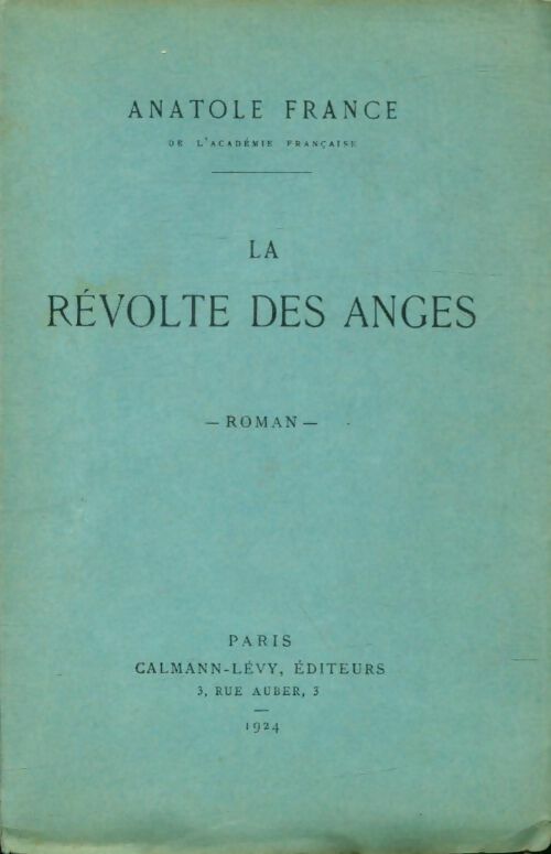 Livrenpoche : La révolte des anges - Anatole France - Livre
