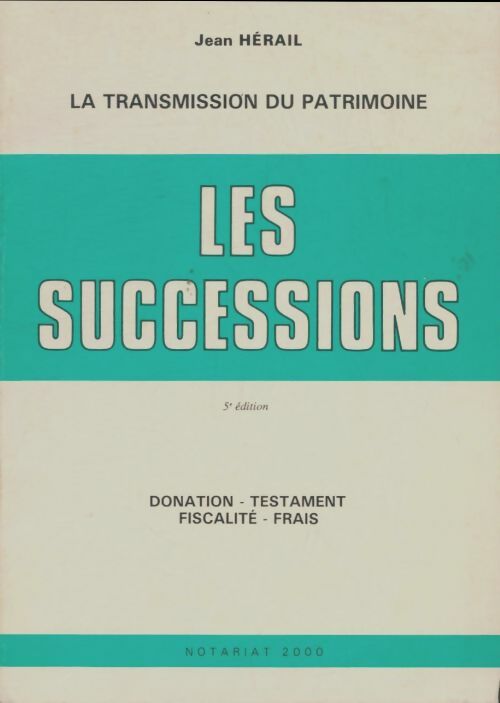 Livrenpoche : Les successions - Jean Hérail - Livre