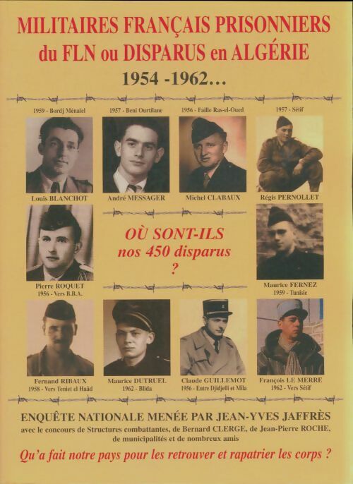 Livrenpoche : Militaires français prisonniers de FLN ou disparus en Algérie - Jean Yves Jaffrès - Livre