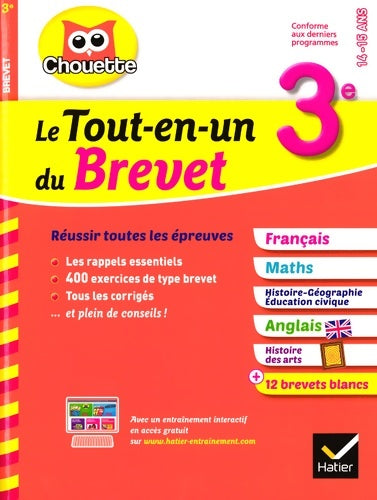 Livrenpoche : Le Tout-en-un du brevet 3e : Français maths histoire-géo anglais et histoire des arts - Nicole Nemni-Nataf - Livre
