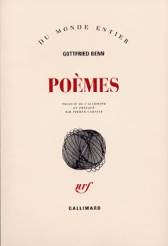 Livrenpoche : Poèmes - Gottfried Benn - Livre