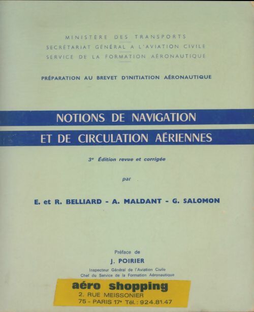 Livrenpoche : Notions de navigation et de circulation aériennes - Collectif - Livre