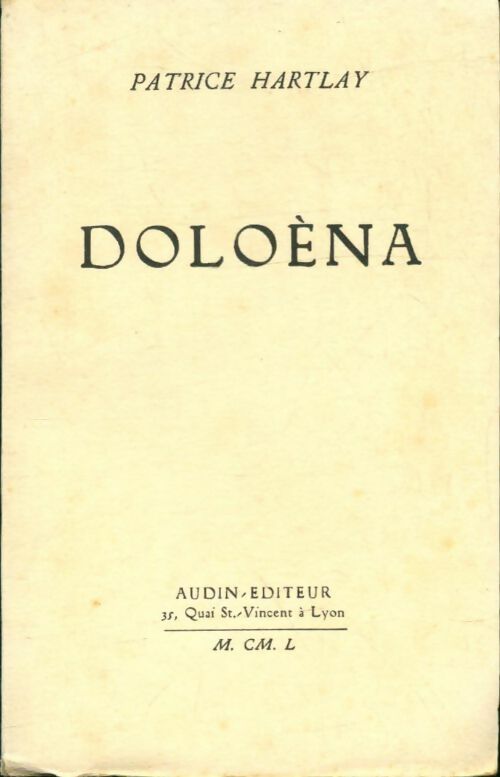 Livrenpoche : Doloena - Patrice Hartlay - Livre
