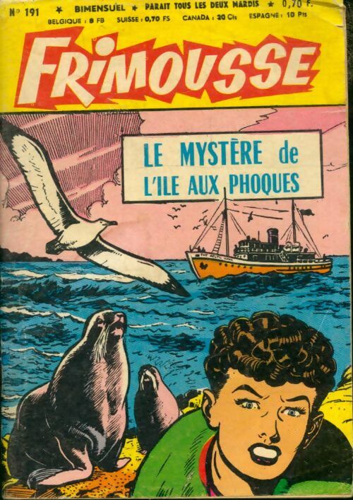 Livrenpoche : Frimousse n°191 : Le mystère de l'ile aux phoqies - Collectif - Livre