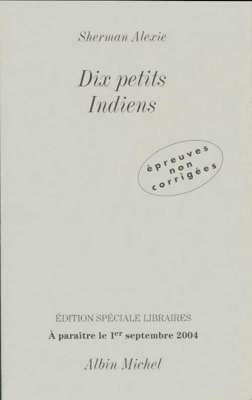 Livrenpoche : Dix petits indiens - Sherman Alexie - Livre