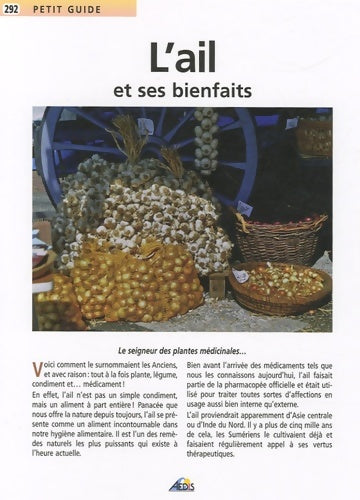Livrenpoche : PG292 - L'ail et ses bienfaits - Aedis - Livre