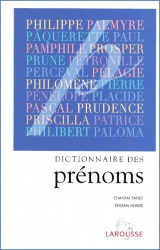Livrenpoche : Dictionnaire des prénoms - Tanet - Livre