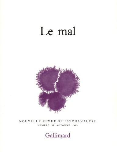 Livrenpoche : Nouvelle revue de psychanalyse no 38 : Le Mal - Collectif - Livre