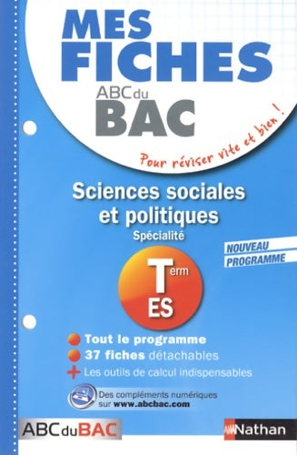 Livrenpoche : MES FICHES ABC BAC SCI SOC POL - Delphine De Chouly - Livre