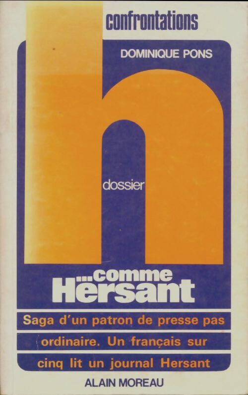 Livrenpoche : Dossier H comme Hersant - Dominique Pons - Livre